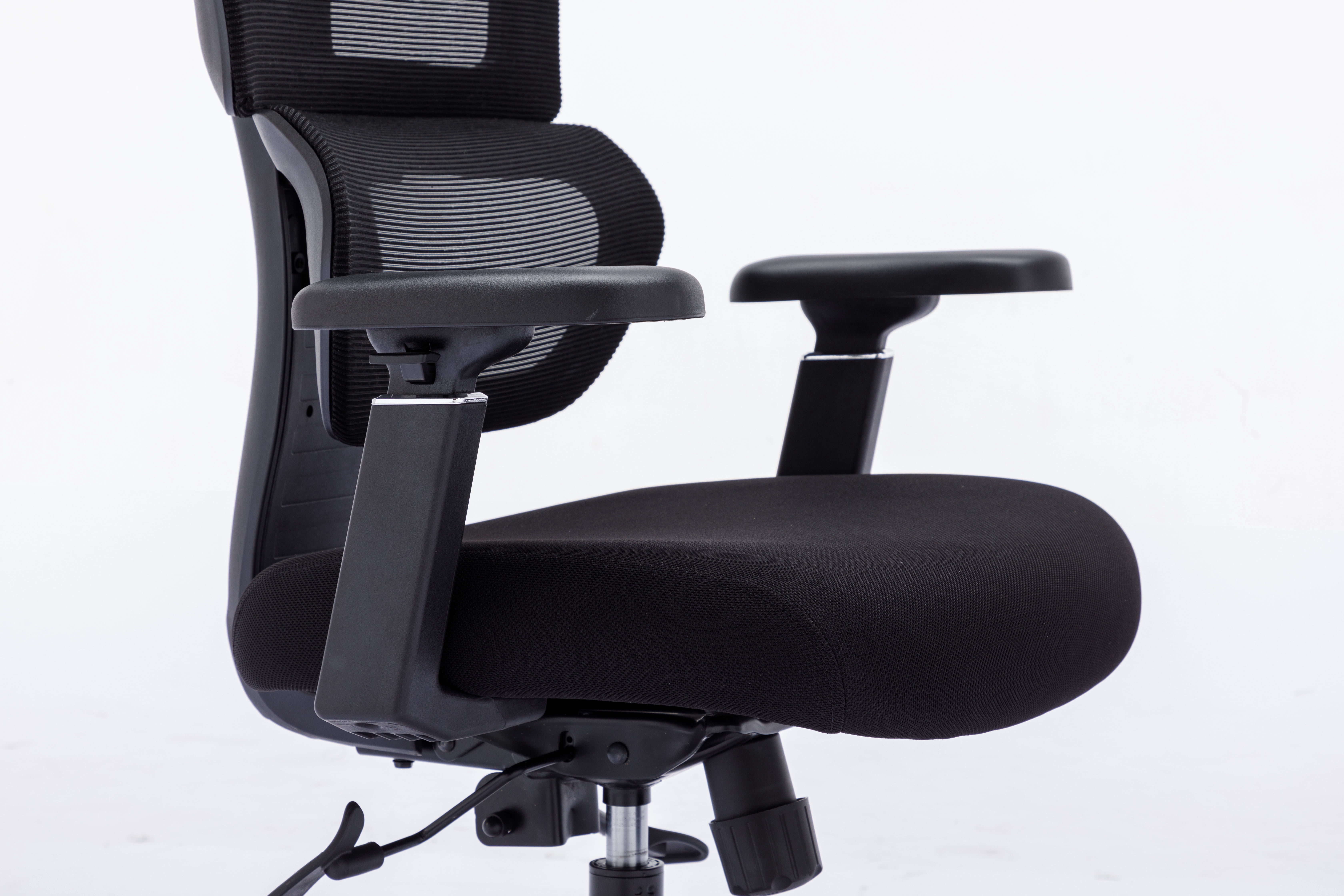 CHAIR MASTER Ergonomic High Back Mesh Office Chair, 3D Armrest, Adjustable Headrest, Variable Tilt (Nylon Casters)