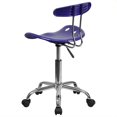 thumbnail image 3 of Scranton Chaise de Bureau & Co en Bleu Profond et Chrome, 3 of 4