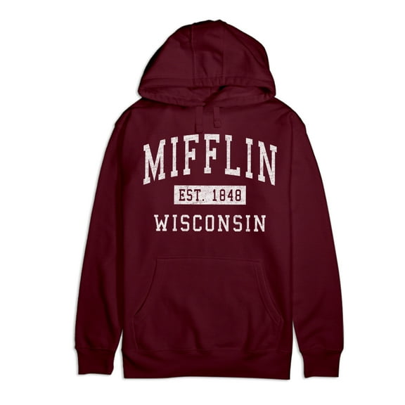Mifflin Wisconsin Classic Established Premium Cotton Hoodie