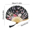 thumbnail image 3 of Wzzjkit Folding Hand Fan With Colorful Floral Pattern Classical Style Folding Fan for Party Dancing Wedding and Home Decoration, 3 of 6