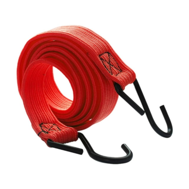 S SERENABLE Bicycle Bungee Cord Elastic Band Strap 150cm Multipurpose Luggage Rope Motorcycle Luggage Strap for Riding Cargo Rack Cycling red