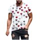 thumbnail image 1 of Mens Casual Shorts Día de San Valentín Santa Claus Impresión Digital Pullover Fitness Deportes Top, Poliéster para el Uso Diario, 1 of 9