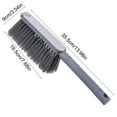 thumbnail image 5 of Bed Sweeping Brush Long Handle Soft Bristle Duster | Household Sofa Cleaner | Bedroom Blanket Dusting Tool | Durable Plastic Grip | 13.97x3.5in | Multi-Surface Use, 5 of 9