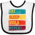 thumbnail image 3 of Inktastic Viola Player Funny Eat Sleep Viola Repeat Boys or Girls Baby Bib, 3 of 4