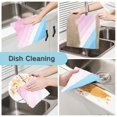 thumbnail image 2 of Yayeee 6 Pack Kitchen Dishcloths for Washing Dishes Soft Absorbent Microfiber Towels, Pink Gradient, 2 of 9