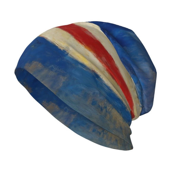 Beanie Hat Retro Cape Verde Flag Hip-Hop Warm Skull Caps Unisex Baggy Beanie For Women