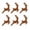 5in#6pc, variant on Yeciiwht LED Christmas Reindeer Wall Decorations, Wooden Illuminated Reindeer Ornaments Xtmas Deer Wall Art for Winter Festival Wall Decor