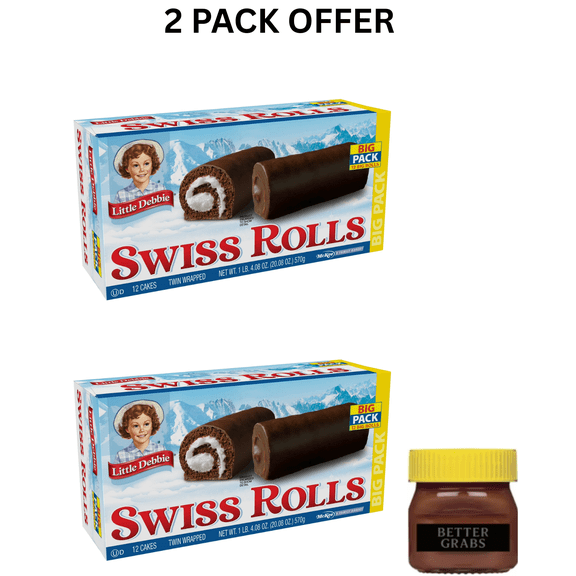Little Debbie Big Pack Swiss Rolls, 20.08 oz, 12 count