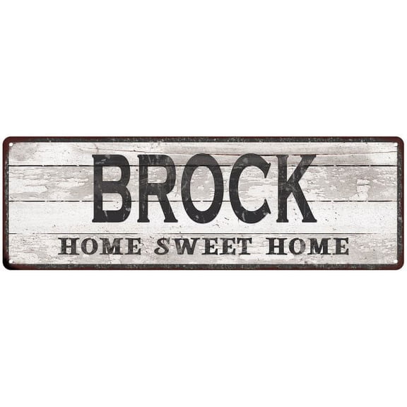 BROCK Home Sweet Home Country Look 6x18 Metal Sign 106180045257