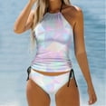 thumbnail image 2 of YDLCAFD Easter Women's Two Piece Fashion Print Swimsuit Tankini Swimsuit Set, 2 of 5
