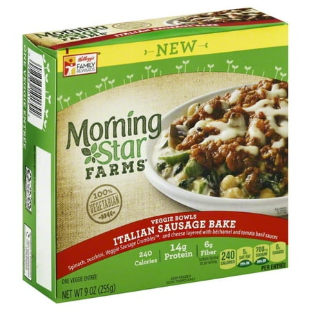 MorningStar Farms Veggie Bowls Italian Sausage Bake, 9 oz