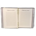 thumbnail image 3 of SmartChoice Funeral and Memorial Service Guest Register Book “in Loving Memory”, Burgundy Leatherette, Split Ring Format with Removable Pages, 7.25x10 Inches, 3 of 4