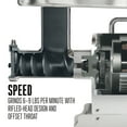 thumbnail image 3 of Weston Pro Series Electric Meat Grinder, Commercial Grade, 750 Watts, 1 HP, 9lbs. Per Minute, Stainless Steel, 3 of 8