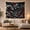 Wave and Pagoda, variant on Red Sun Above Ocean Waves and Mountain Temple, Dramatic Japanese Inspired Style for Art Lovers, Wave Wall Art, Housewarming Gift, Tapestry Wall Hanging for Bedroom and Living Room