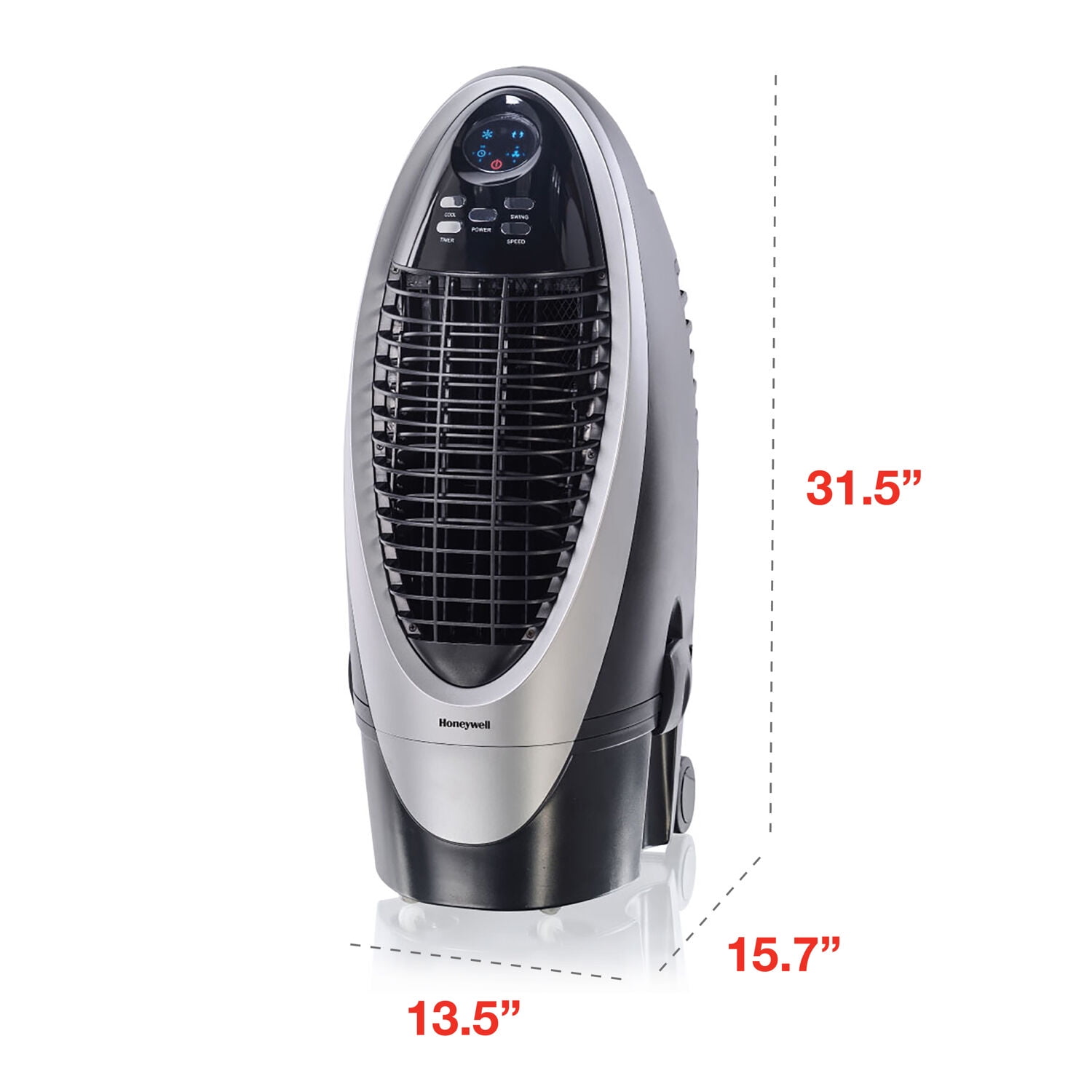 Honeywell 300 CFM 120 V Indoor Evaporative Air Cooler, Portable Swamp Cooler, with Remote Control