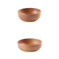 thumbnail image 1 of Juego De 2, De Madera Redondos Platos Para Ensaladas s Para Servir Refrigerios Para Sopa De Cereales, Tazones De 6 Y 7 Pulg Baoblaze Ensaladeras de sopa de madera, 1 of 7