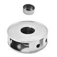 thumbnail image 1 of Raindrops Metal Teapot Warmer Teapot with Warmer Silver Heat Preservation 1Set, 1 of 8