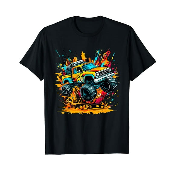 Colorful Monster Trucks Are My Jam - Monster Truck T-Shirt