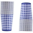 thumbnail image 6 of Gatherfun Gingham Red and White Party Supplies Disposable Paper Plates Napkins Cups Knives Spoons Forks Tablecloth Banner for Birthday Party Family Dinner Picnic Barbecue Mother's Day Party, Serve 25, 6 of 10