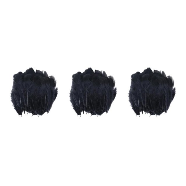 Yuarrent 100x Chicken Satinettes Loose Feathers Wedding Craft DIY for Type1 NO1