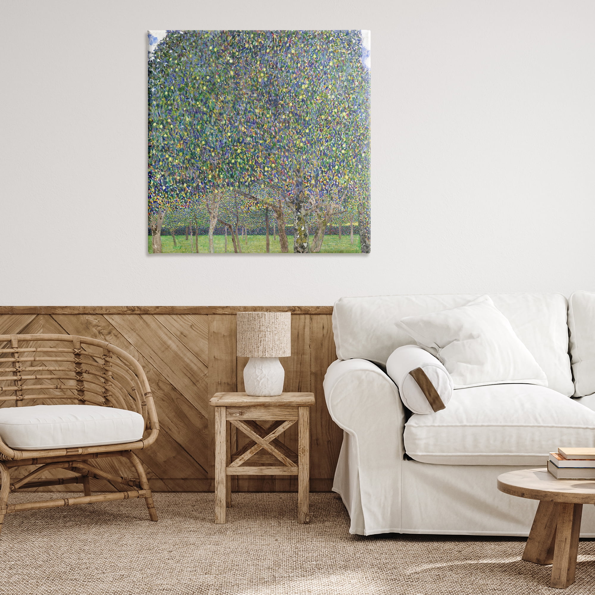 Stupell Industries Abstract Mosaic Trees Landscape & Nature Painting Wrapped Canvas Art Print Wall Art, 36 x 36