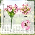 thumbnail image 2 of Artificial Fake Pansy Flowers for Outdoor, 24 Bundles Silk Fake Spring Flowers UV Resistant Realistic Pansy Faux Eucalyptus Plants for Outside Planters Porch Window Box Garden Indoor Decor, 2 of 6