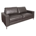 thumbnail image 1 of CorLiving Cory Brownish Grey Bonded Leather Sofa, 1 of 5