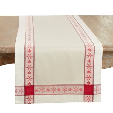 Saro Lifestyle Classic Charm Jacquard Table Runner - 16"x84"
