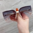 thumbnail image 2 of Gafas de sol de moda personalizadas sin marco Gafas de sol de estilo fotográfico callejero para mujer Gafas de sol cuadradas grandes, 2 of 5