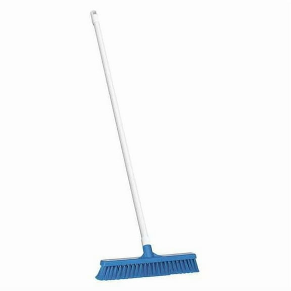 Remco 16 in Sweep Face Push Broom, Soft, Synthetic, Blue 31783/6053
