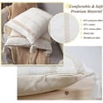 thumbnail image 5 of Fundas de cojín bohemias, fundas de cojín con borlas decorativas tejidas, cojines beige de 45 x 45 cm, 5 of 5