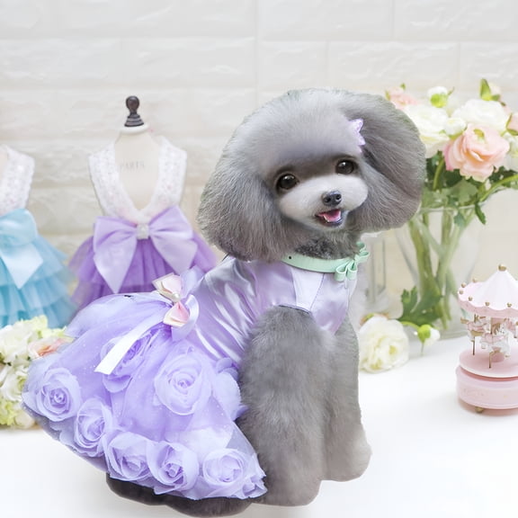GASTROPOD Dog Dress for Small Dog,Girl Puppy Princess Tutu Dress,Cat Apparel,Chihuahua Yorkie Clothes for Birthday Wedding,Birthday Dresses Sleeveless Holiday Clothes for Small Dogs Girls And Cats