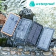 thumbnail image 4 of Cargador solar de 25000 mAh, batería externa portátil con 4 paneles, banco de energía impermeable con 2 puertos USB para acampar al aire libre, para teléfonos y tabletas Cisea, 4 of 5