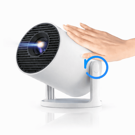 Amornee Mini Wifi Bluetooth 1080p High Definition LED Mini Projector Set with Remote and Power Cord