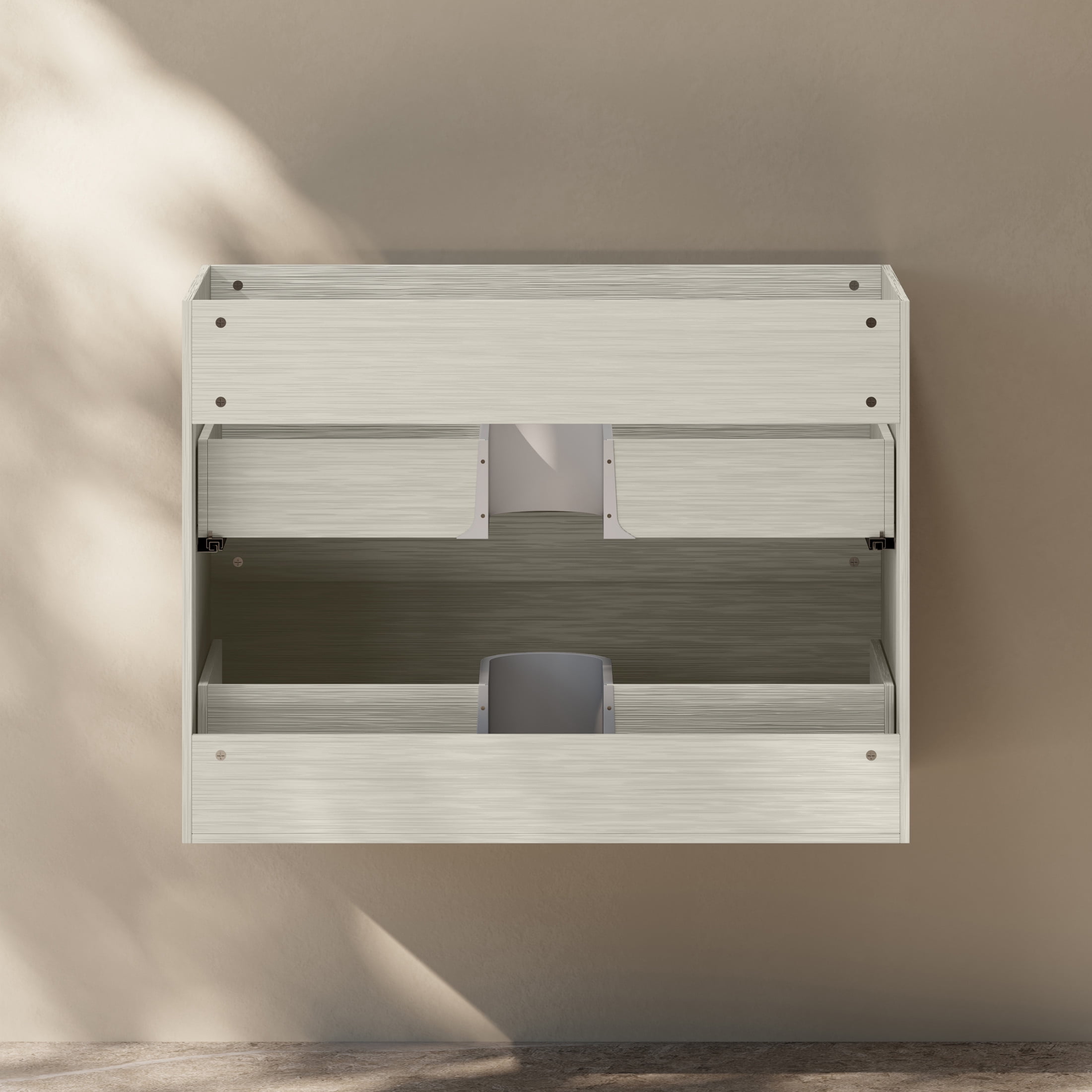Liberte 30" Wall-Mounted Bathroom Vanity Cabinet without Top in White Oak