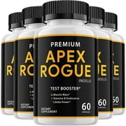 Apex Rogue Capsules - Apex Rogue for Men, Enhance Confidence with Apex Rogue Daily Wellness Formula for Peak Performance, ApexRogue Advanced Formula Pills, ApexRogue Reviews 5 Pack - 300 Capsules