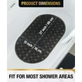 thumbnail image 2 of HITSLAM Bath Mat for Tub Non Slip,Oval Bath Mats with Suction Cups and Drain Holes, Machine Washable Shower Mat for Bathroom,27"x15" Black, 2 of 8