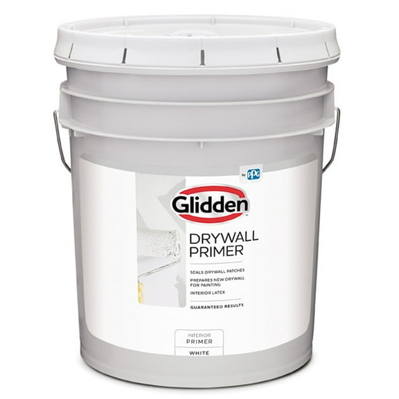 Glidden Interior Drywall Primer Flat, White, 5 Gallons