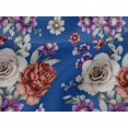 thumbnail image 4 of oneOone Viscose Jersey Blue Fabric Leaves|Lotus & Rose Floral Sewing Fabric By The Yard Printed Diy Clothing Sewing Supplies 60 Inch Wide, 4 of 5