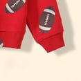 thumbnail image 4 of AJIWYH Chandail à Col Rond pour Tout-Petit, Chandail à Capuchon Décontracté Imprimé Rugby pour Garçons et Filles d'Automne et d'Hiver à Manches Longues, Chandail à Capuchon pour Enfants Rouge, 3-4 Ans, 4 of 4