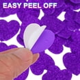 thumbnail image 4 of Uxcell 60Pcs Pegatinas de Espuma con Purpurina 1" Autoadhesivas en Forma de Corazón Púrpura, 4 of 7
