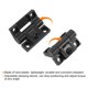thumbnail image 4 of Uxcell 4Pack Bisagra de Torque Ajustable, 43x36mm Agujeros Avellanados de Plástico Bisagras de Control de Posición Ajustable, Negro, 4 of 6