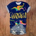 thumbnail image 2 of PMUYBHF T-Shirt Décontracté Mode Femme Col Rond Manches Courtes Imprimé Couleur 9930 TG, 2 of 4
