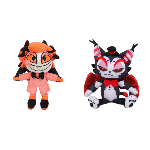 Hazbin Hotel Peluche de dibujos animados Anime Doll Kawaii Muñeca de peluche suave (naranja)