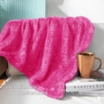 thumbnail image 7 of Exclusivo Mezcla Plush Fuzzy Fleece Queen Size Blanket, Super Soft Fluffy and Thick Blankets (Hot Pink, 90"x90"), 7 of 7