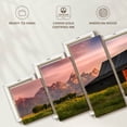 thumbnail image 6 of Elephant Stock Thomas Moulton Barn Wall Art - Horizontal Multi Panel Canvas - Living Room Wall Decor - Architecture Multi Panel - Brown And Purple Decor - 92" x 42", 6 of 8