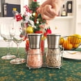 thumbnail image 6 of Adjustable Coarseness Salt And Pepper Grinder Set, Robust Glass Mills With Clear Glass Body, Ceramic Rotor For Fresh Spices, Stainless Steel Lid Protection, Large Capacity,, 6 of 6