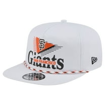 Men's New Era  White San Francisco Giants Collide Golfer Snapback Hat