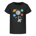 thumbnail image 5 of XEGLSBU Boys Short Sleeve Shirts Summer Planet Printed T Shirt Boys Girls Casual Crew Neck Tops z260605-Black-2 Size 4-5 Years, 5 of 5