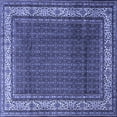 thumbnail image 1 of Ahgly Company Indoor Square Persian Blue Traditional Area Rugs, 4' Square, 1 of 4